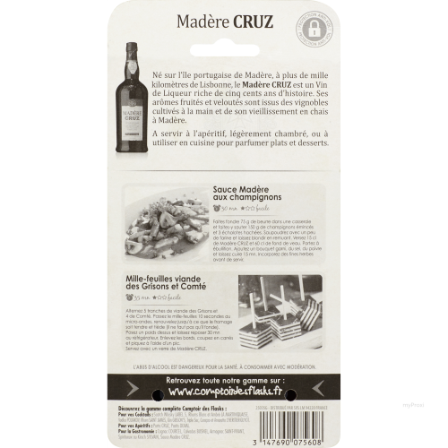 FLASK 20CL MADERE CRUZ 17%V