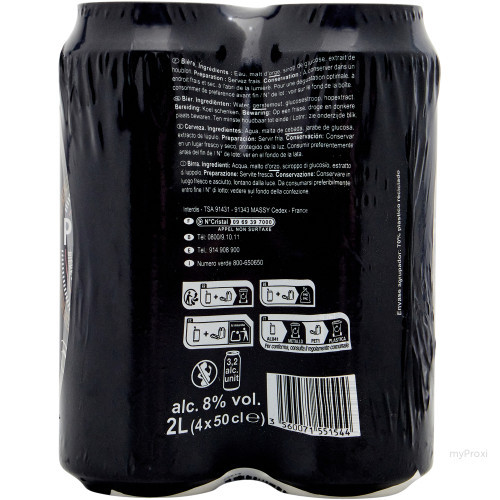 4X50CL BIERE BLONDE PREST. 8%