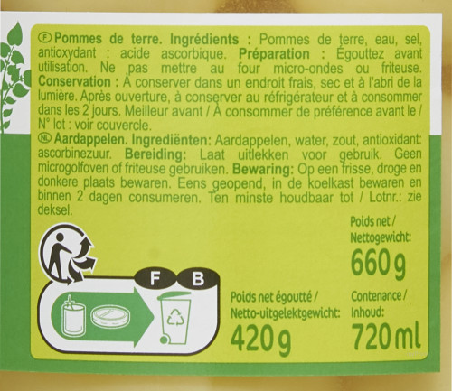 72CL POMMES DE TERRE CRF CLASS