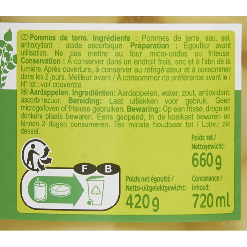 72CL POMMES DE TERRE CRF CLASS