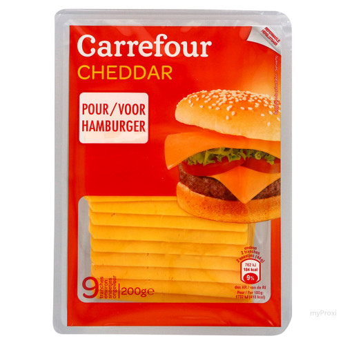 TRANCHE CHEDDAR 200G