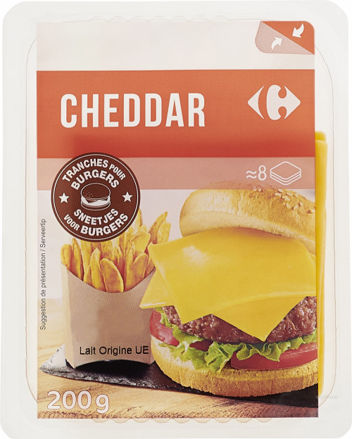 TRANCHE CHEDDAR 200G