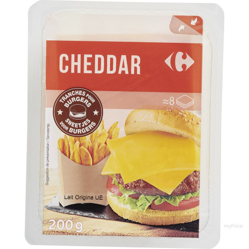 TRANCHE CHEDDAR 200G
