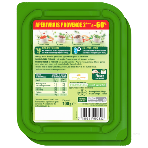 2X100G PROVENCAL APERIVRAIS