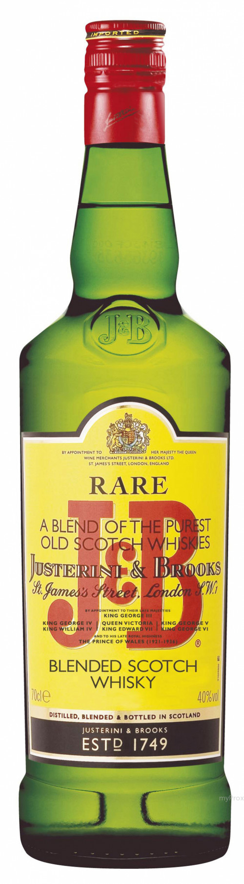 70CL WHISKY 40%V J&B RARE