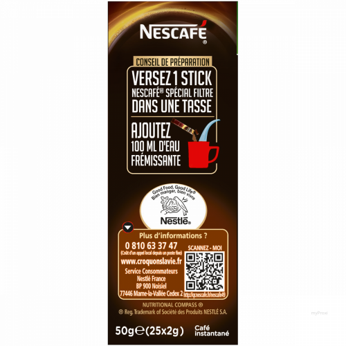 25X2G NESCAFE SPECIAL FILTRE
