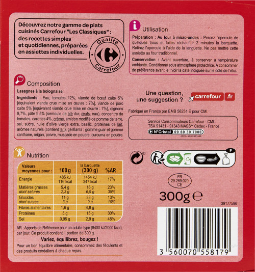 BQ MO 300G LASAGNE BOLO.CRF