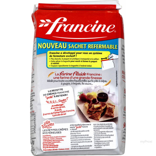 1KG FARINE FLUIDE FRANCINE