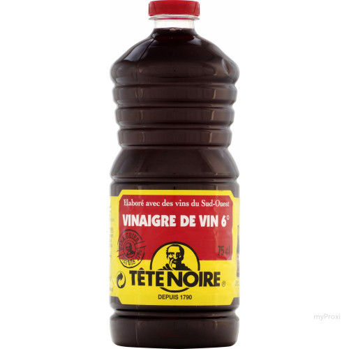 75CL VINAIGRE VIN 6%TETE NOIRE