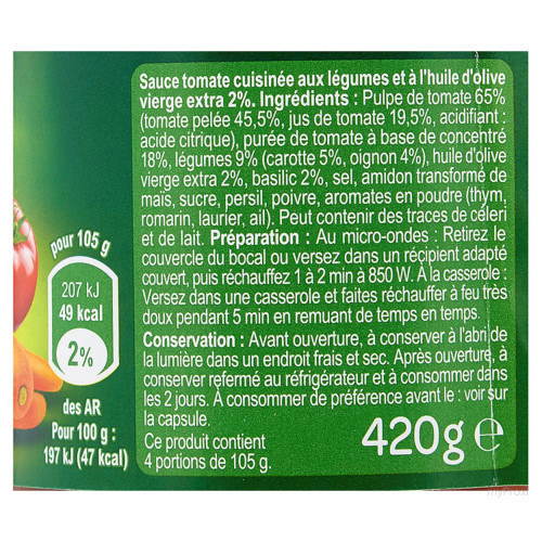 420G SAUCE PROVENCALE CRF CLAS