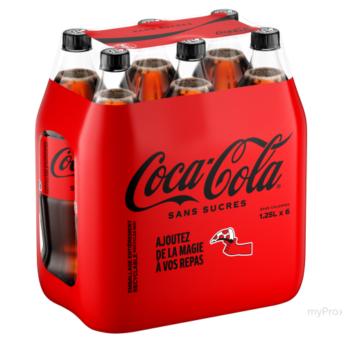 PET 1.25LX6 CT COCA COLA ZERO