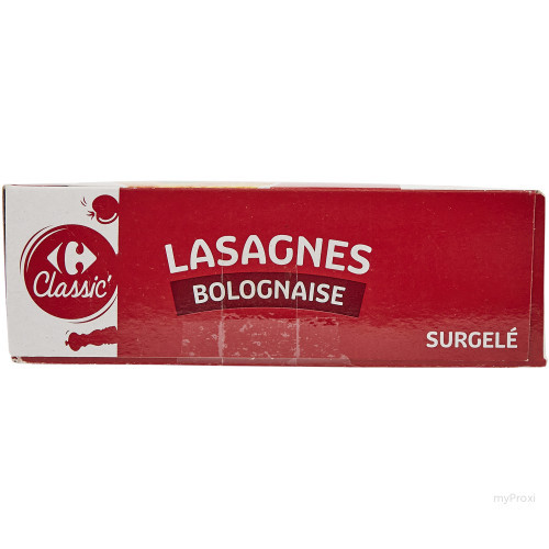 600G LASAGNE BOLOGNAISE CRF CL