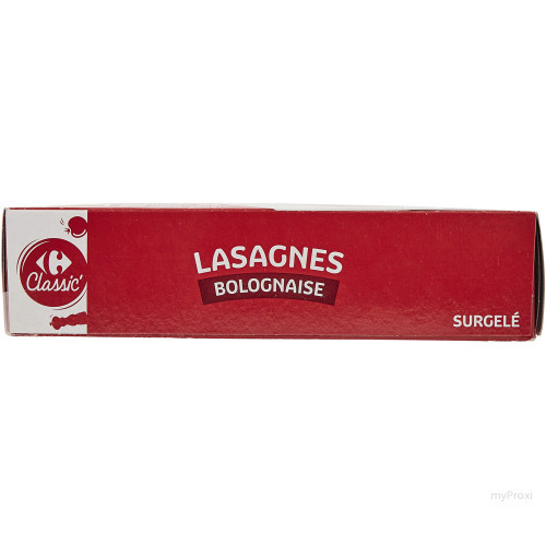 600G LASAGNE BOLOGNAISE CRF CL