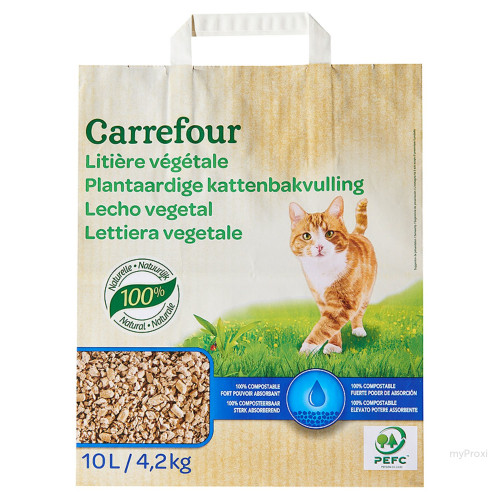 LITIERE VEGETAL 4,2KG CHAT CRF
