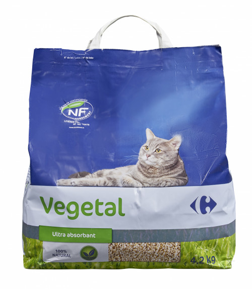 LITIERE VEGETAL 4,2KG CHAT CRF