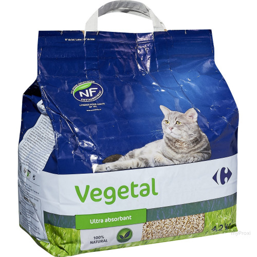 LITIERE VEGETAL 4,2KG CHAT CRF