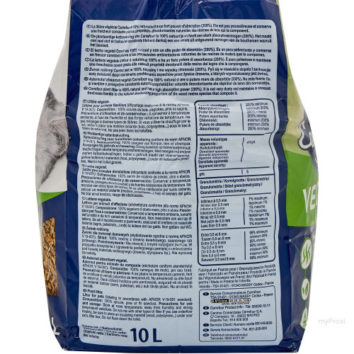 LITIERE VEGETAL 4,2KG CHAT CRF