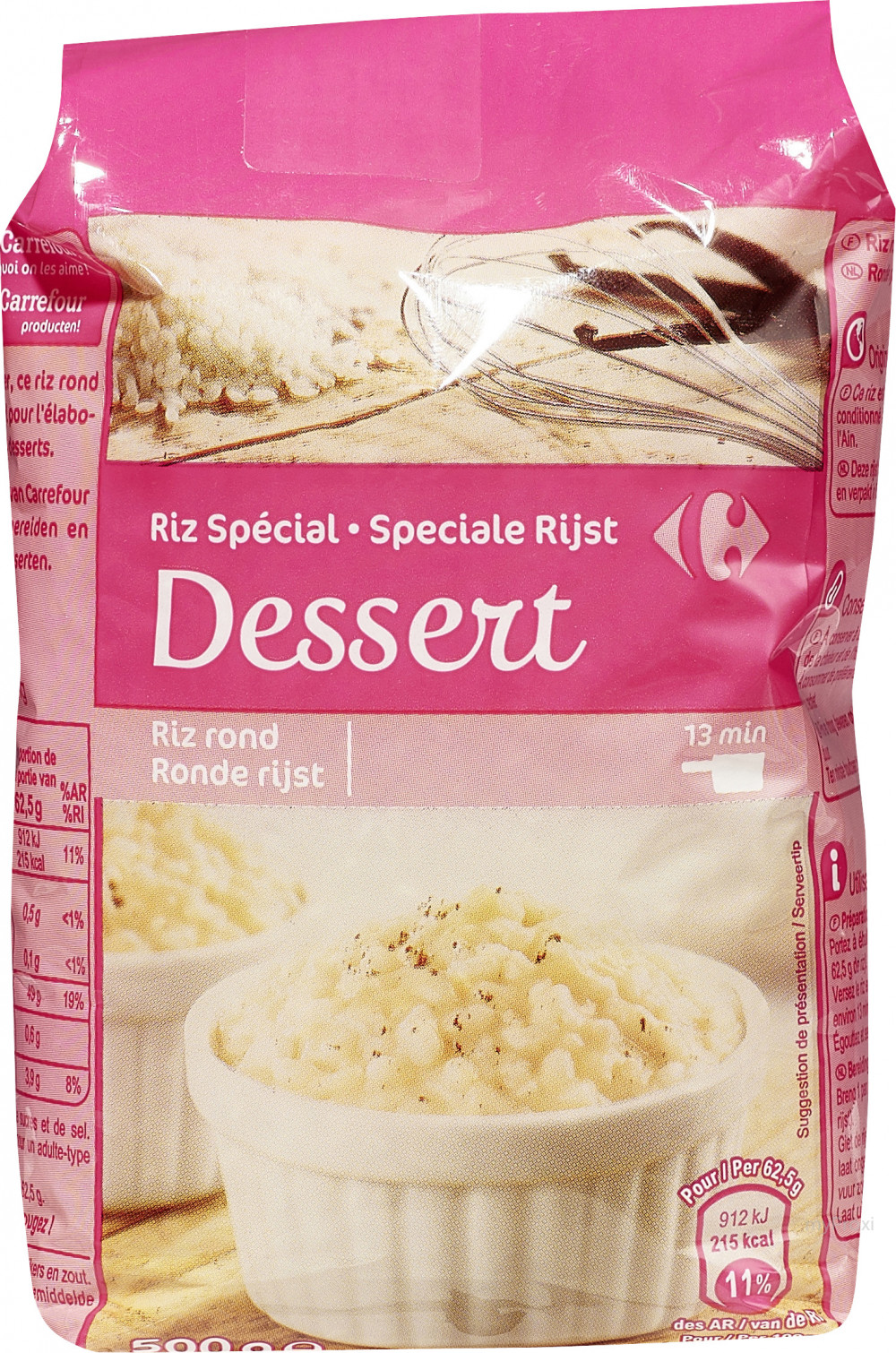 500G RIZ ROND DESSERT CRF