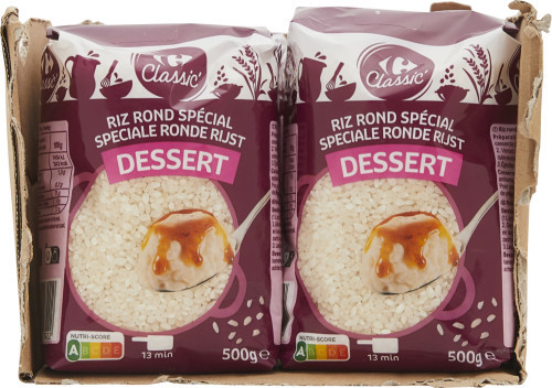 500G RIZ ROND DESSERT CRF