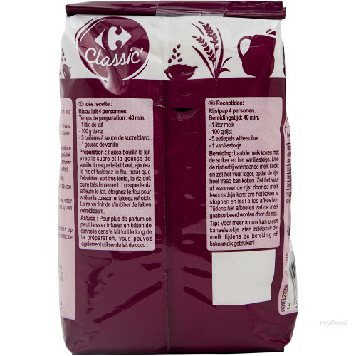 500G RIZ ROND DESSERT CRF
