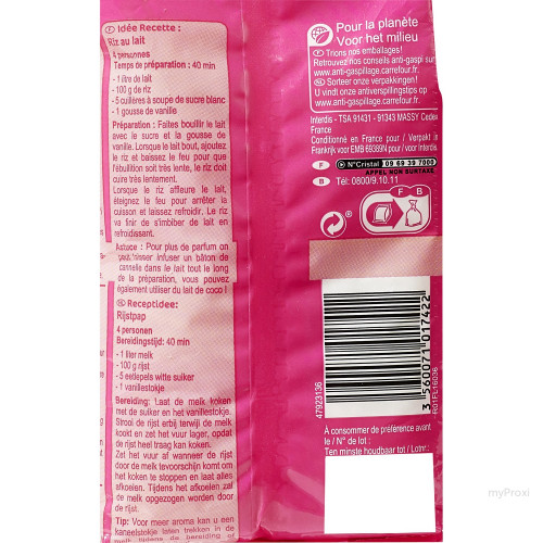 500G RIZ ROND DESSERT CRF