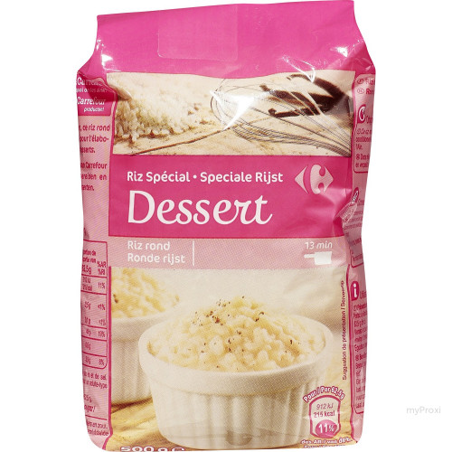500G RIZ ROND DESSERT CRF