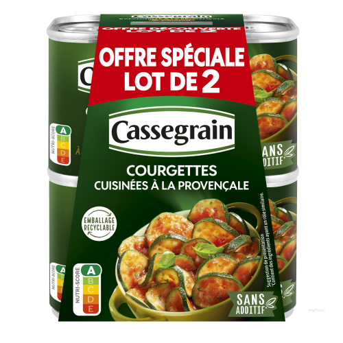 2X1/2 COURGETTES PROVENCAL CAS