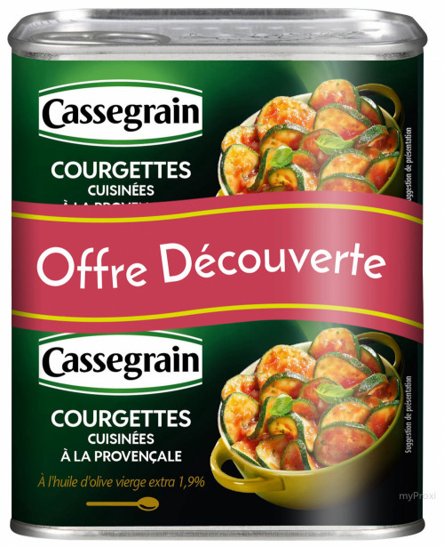 2X1/2 COURGETTES PROVENCAL CAS