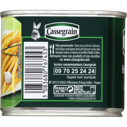 1/2 HARICOT BEURRE CASSEGRAIN