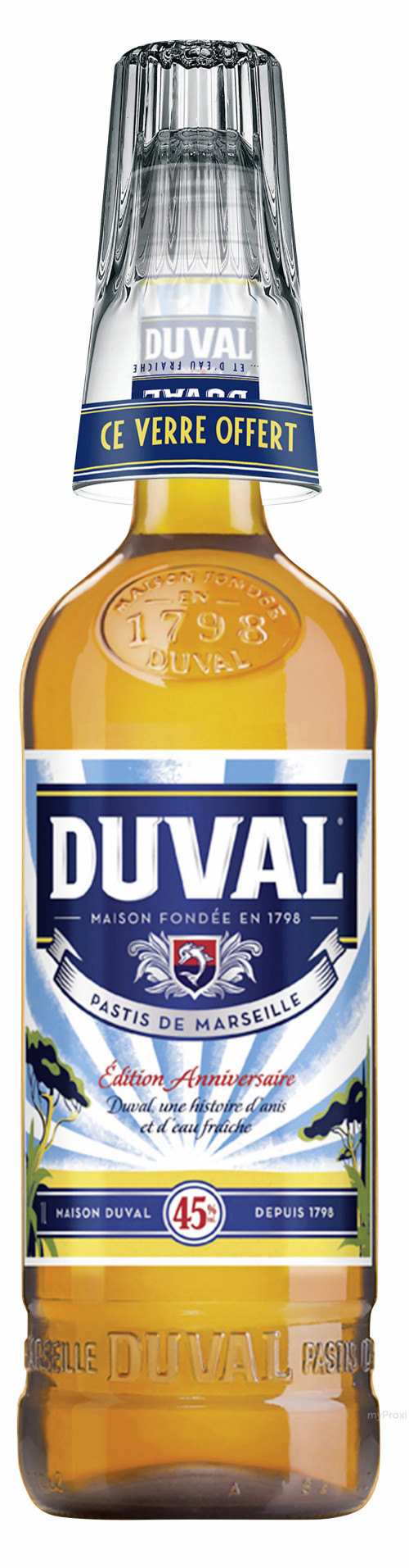 1L PASTIS 45%V DUVAL