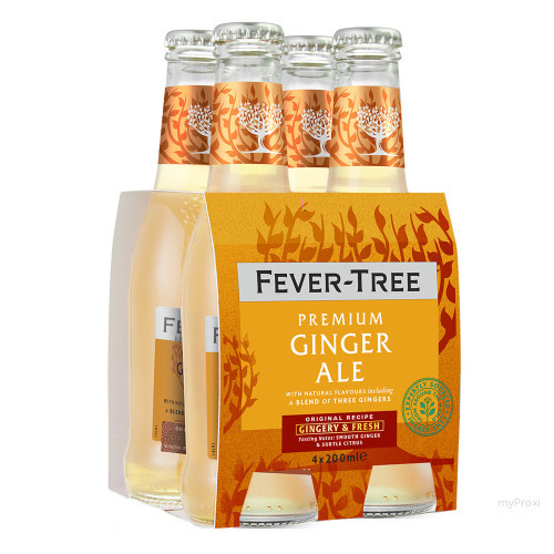 4X20CL FEVER TREE GINGER ALE