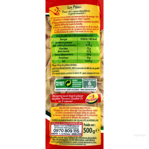 CEL 500G GANSETTE PANZANI