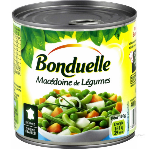 1/2 MACEDOINE LEGUME BONDUELLE