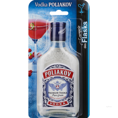 20C FLASK VODKA 37.5% POLIAKOV