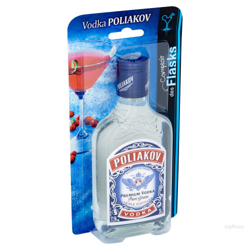 20C FLASK VODKA 37.5% POLIAKOV