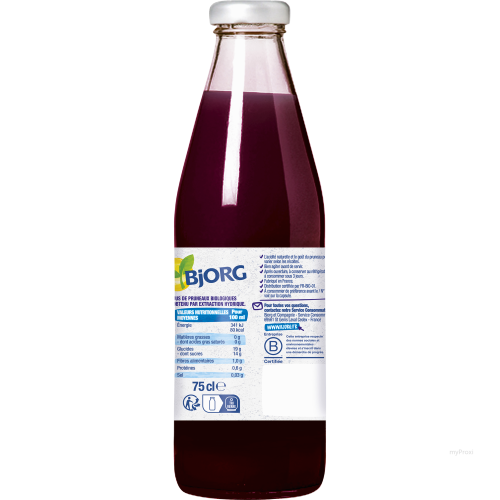 75CL JUS DE PRUNEAUX BJORG BIO