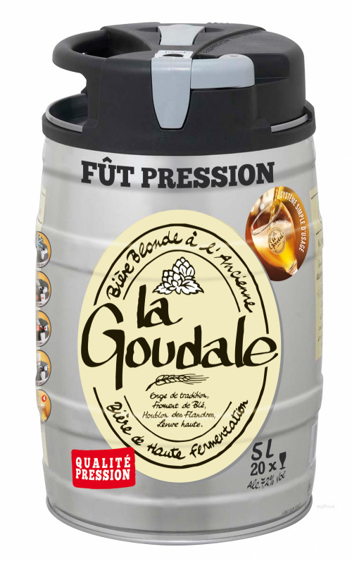 FUT 5L BIERE LA GOUDALE 7,2%