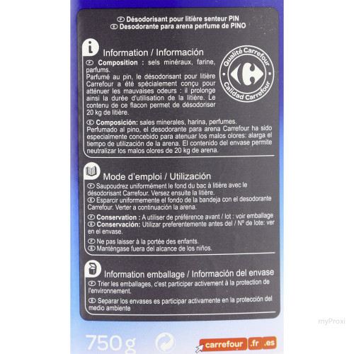 DEODOLITI FLACON 750G CHAT CRF