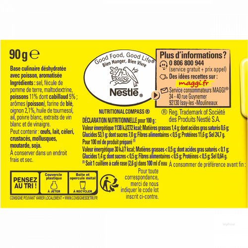 90G FUMET DE POISSON MAGGI