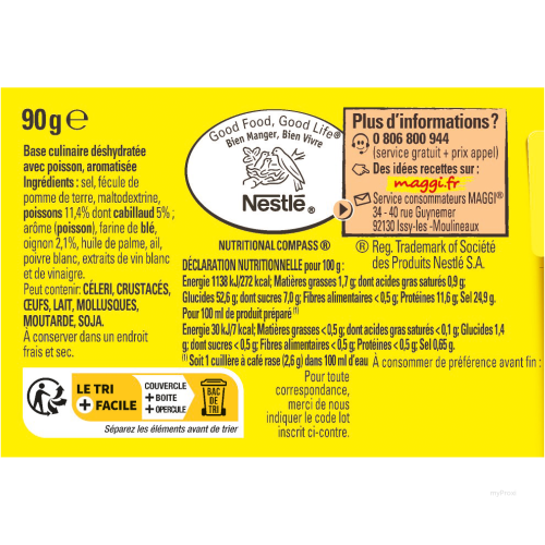 90G FUMET DE POISSON MAGGI
