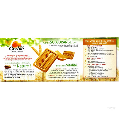 280G BISCUITS SOJA ORAN.GERBLE