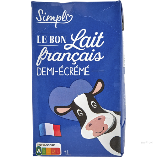 BK 1L LAIT 1/2 ECREME SIMPL