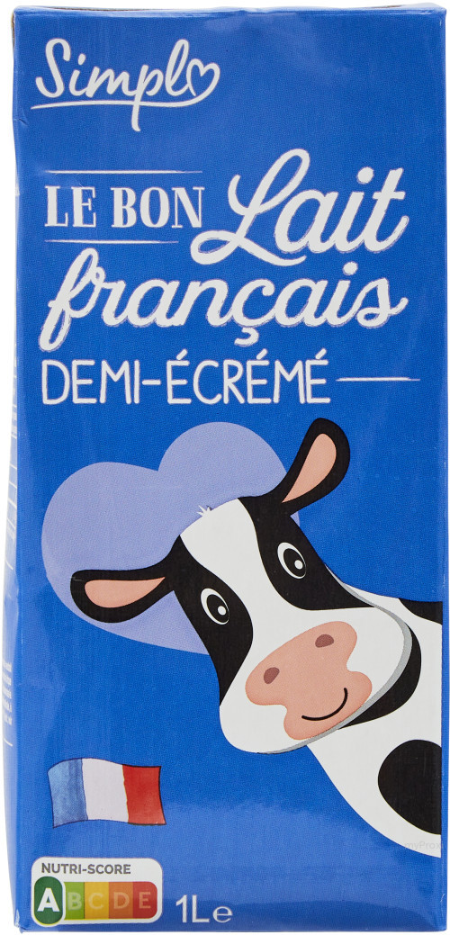 BK 1L LAIT 1/2 ECREME SIMPL