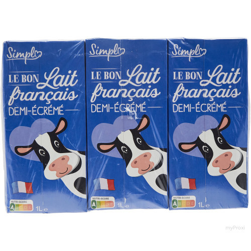 BK 1L LAIT 1/2 ECREME SIMPL