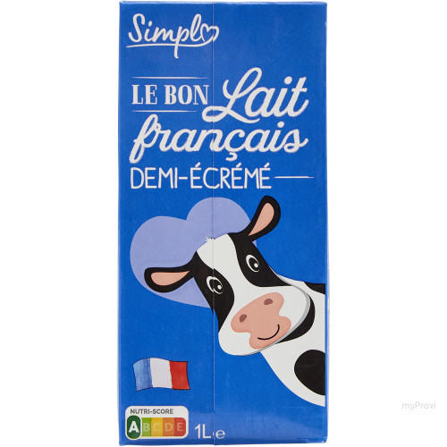 BK 1L LAIT 1/2 ECREME SIMPL