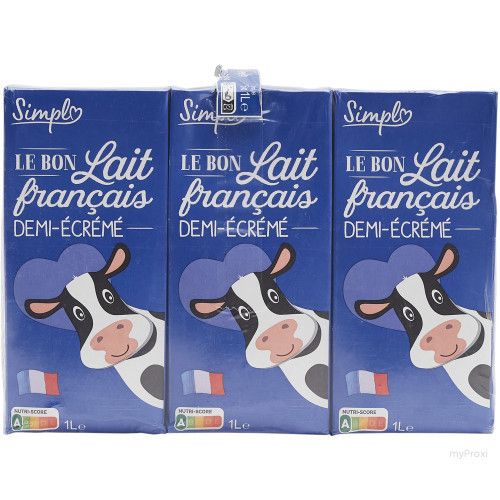 BK 6X1L LAIT 1/2 ECREME SIMPL