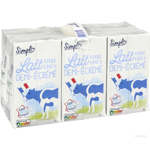 BK 6X1L LAIT 1/2 ECREME SIMPL