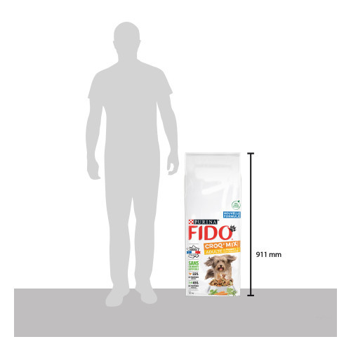 12KG CROQ MIX ADULT POULE FIDO