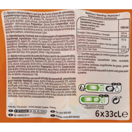 6X33CL BAF TROPICAL CRF CLA