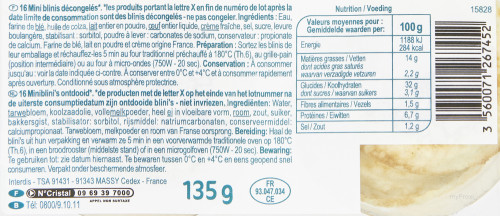 135G 16 MINI BLINI CRF SENSAT